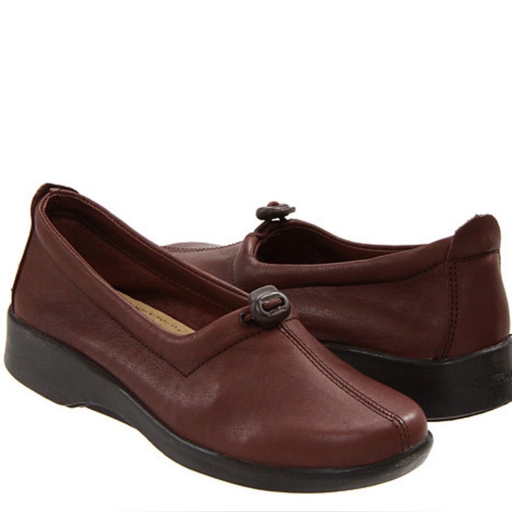 Arcopedico Women's D Queen II Moka Brown Flats SIZE 37 NWOB